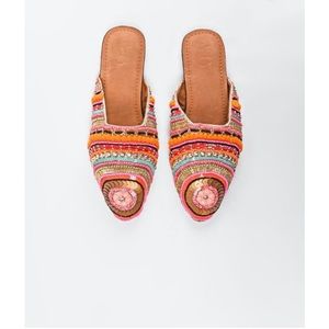 New Paradise Embellished Mules Multicolor